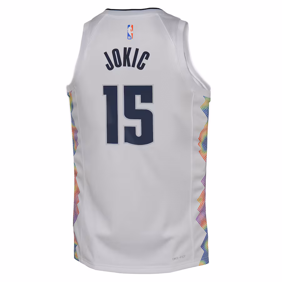 Nikola Jokic, Denver Nuggets, City-Edition 2024/25, Weiß