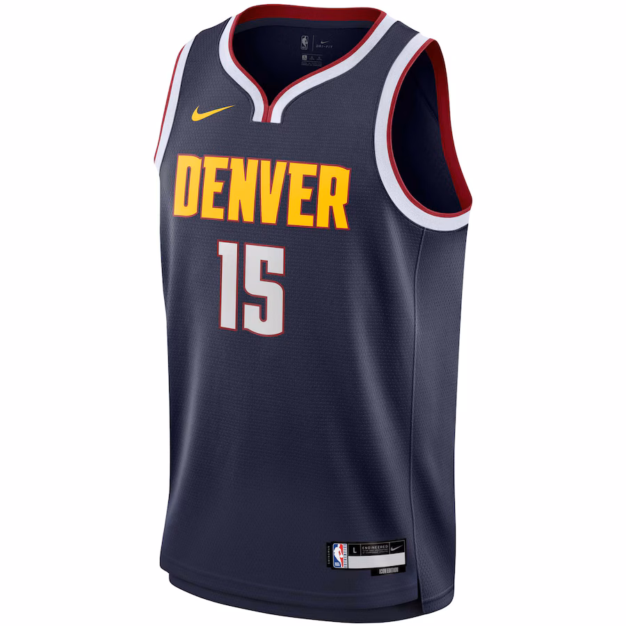 Nikola Jokic, Denver Nuggets, Icon Edition, Navy Blue