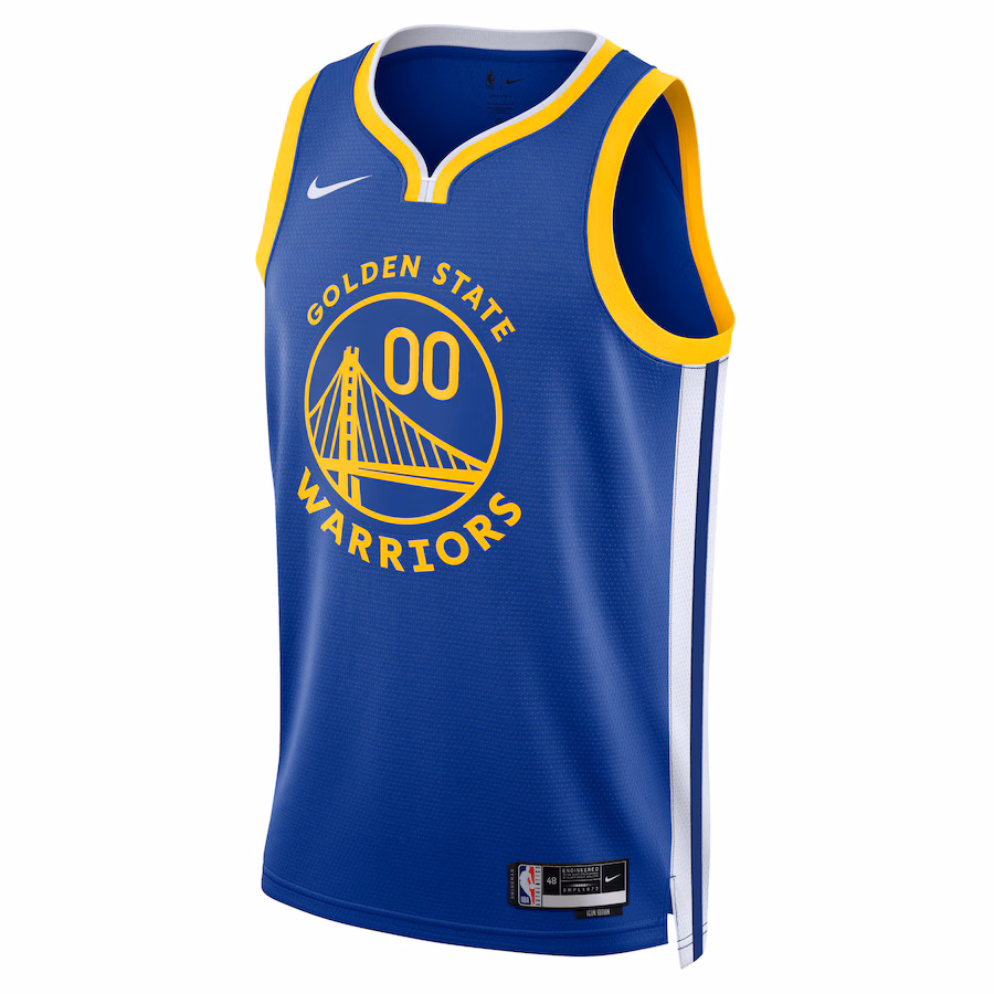 Golden State Warriors, Jersey personalizado unisexe edición real, Edición Icon, Azul