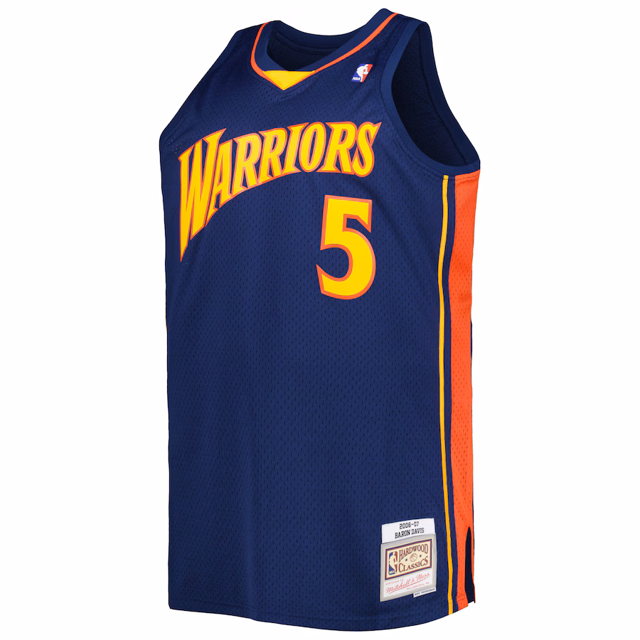 Maillot Baron Davis Warriors Mitchell & Ness 2004/05 Retro HWC