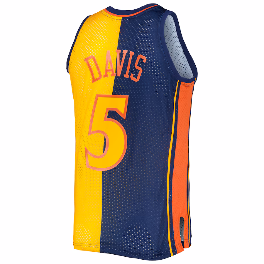 Baron Davis, Golden State Warriors, 2006/07, Blu marinaio/Oro