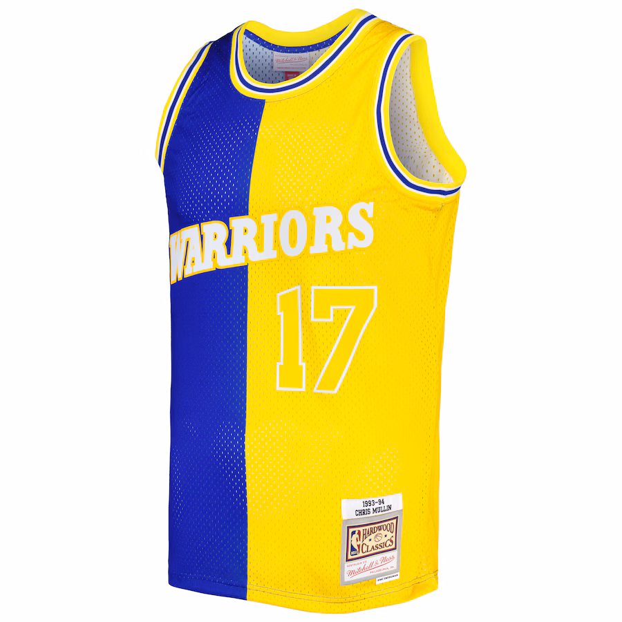 Chris Mullin, Golden State Warriors, 1993/94, Azul Real/Oro