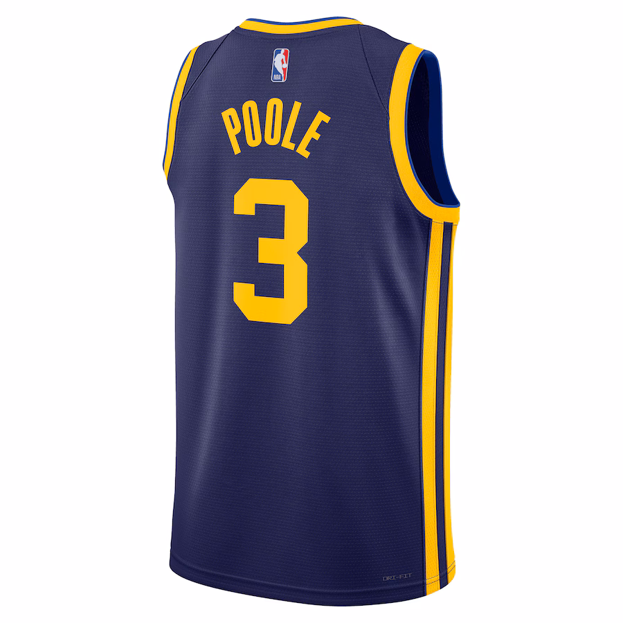 Camiseta Jordan Poole Warriors Jordan Statement Edition Unisex
