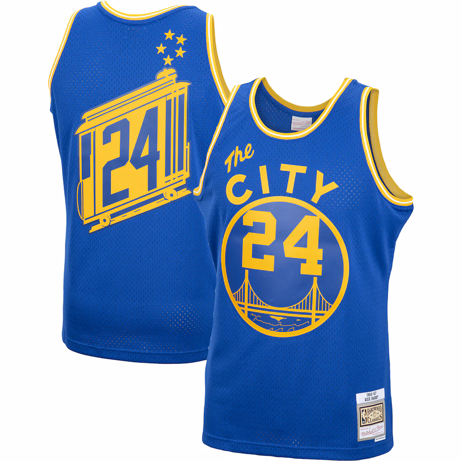 Rick Barry Warriors Mitchell & Ness 1966/67 HWC Retro Trikot