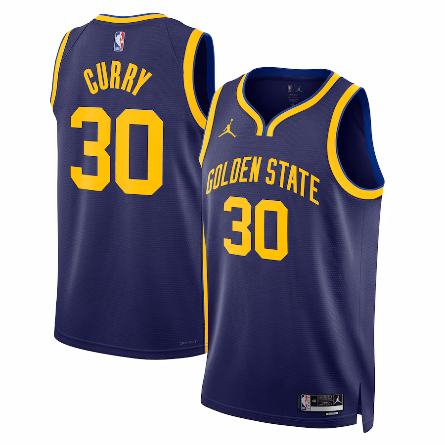 Stephen Curry, Golden State Warriors, Édition Statement Unisexe, Bleu Marine