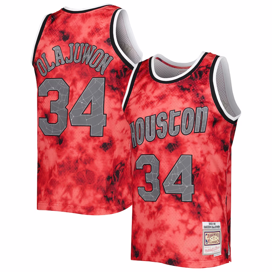 Hakeem Olajuwon, Houston Rockets, Maglia Swingman Galaxy 1993/94, Rossa