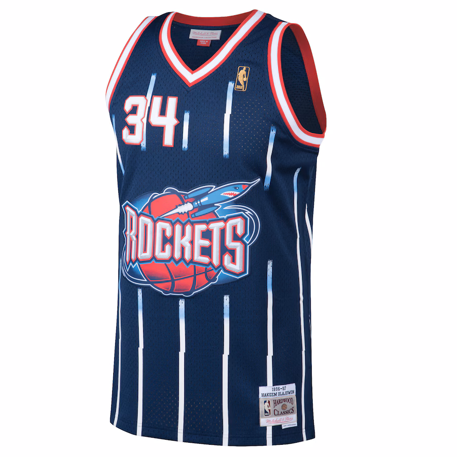 Hakeem Olajuwon, Houston Rockets, 1996/97, Marineblau