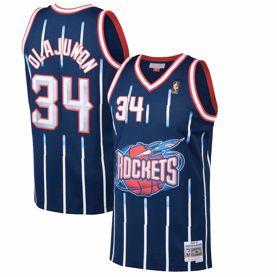 Hakeem Olajuwon, Houston Rockets, 1996/97, Blu marinaio