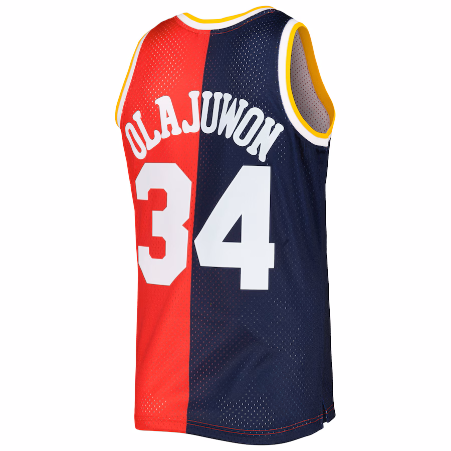 Hakeem Olajuwon, Houston Rockets, Maillot Split Swingman 1993/94, Rouge