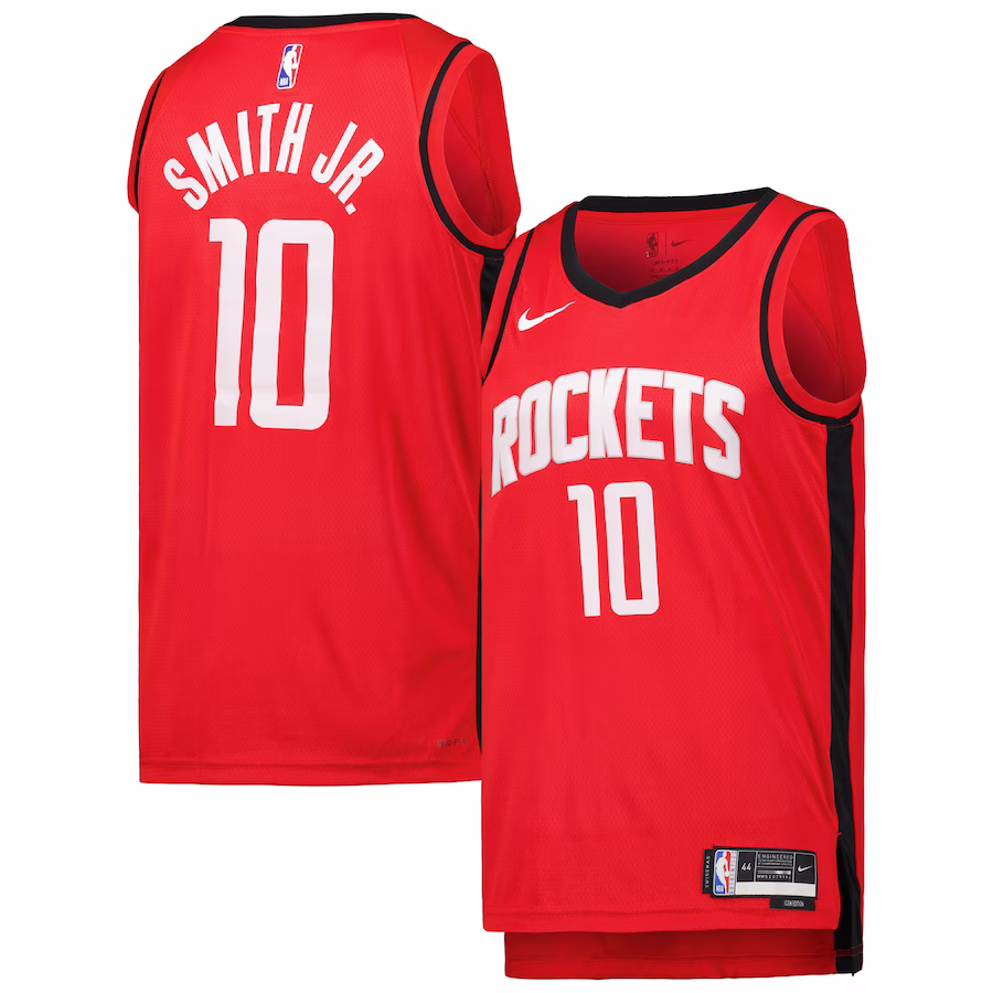 Jabari Smith, Maglia unisex edizione Icon dei Houston Rockets, Rossa