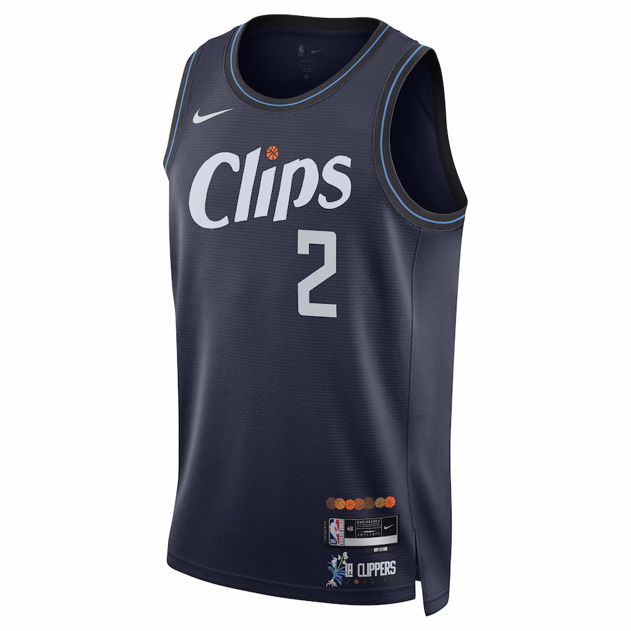 Kawhi Leonard Los Angeles Clippers Édition Ville 2023/24 Bleu Marine