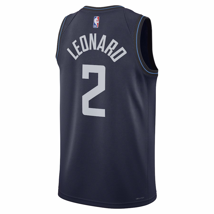 Kawhi Leonard Los Angeles Clippers Édition Ville 2023/24 Bleu Marine