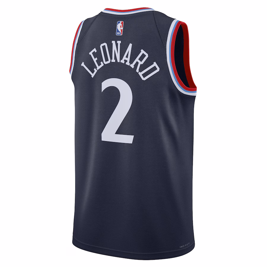 Kawhi Leonard, Los Angeles Clippers 2024/25 Edizione Icona, Blu Marinaio