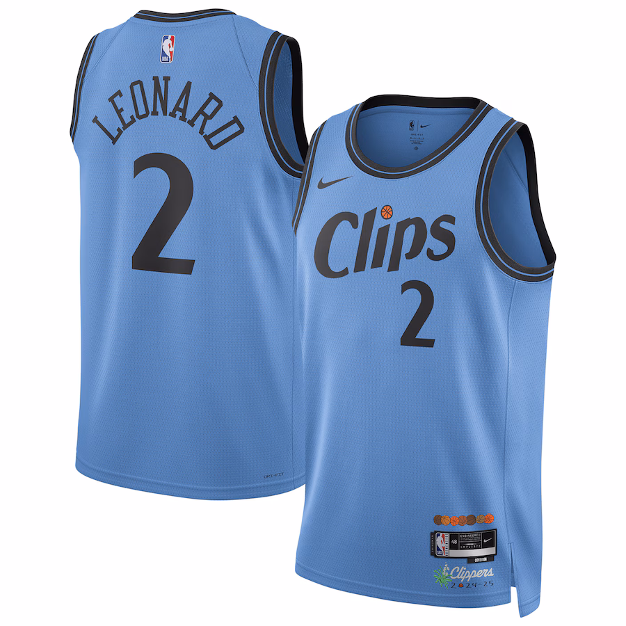 Kawhi Leonard, Los Angeles Clippers 2024/25 City Edition, Hellblau