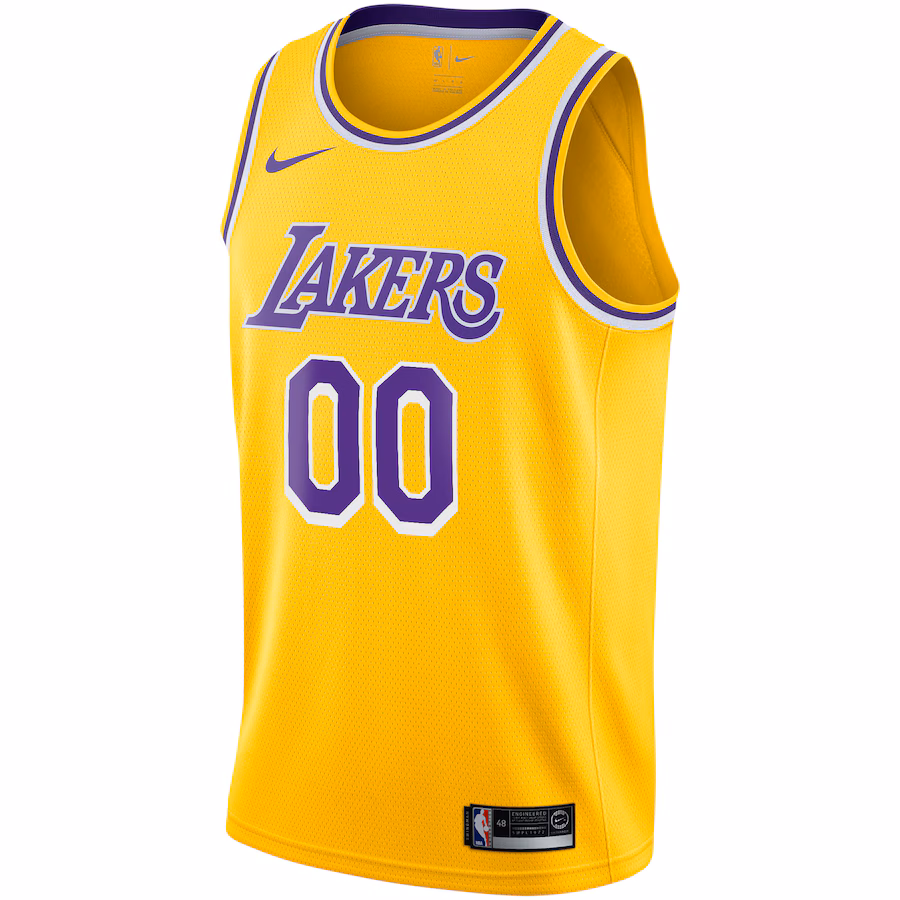 Maglia personalizzata dei Los Angeles Lakers, Edizione Icon, Oro
