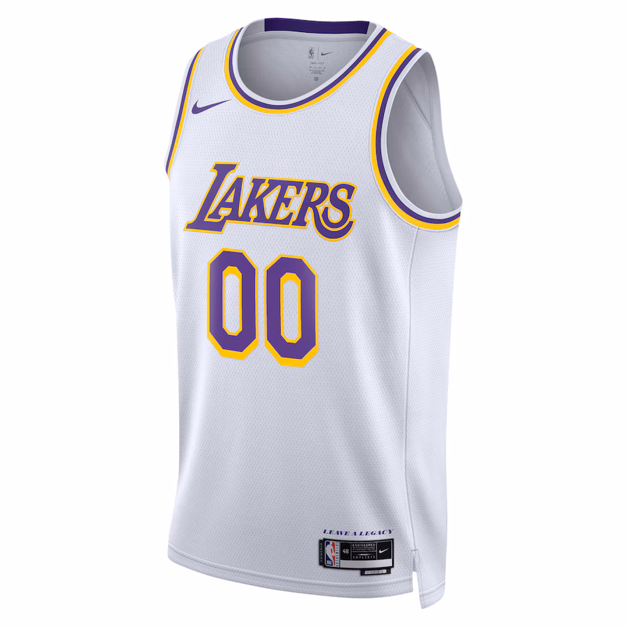 Los Angeles Lakers Custom White Association Edition Jersey