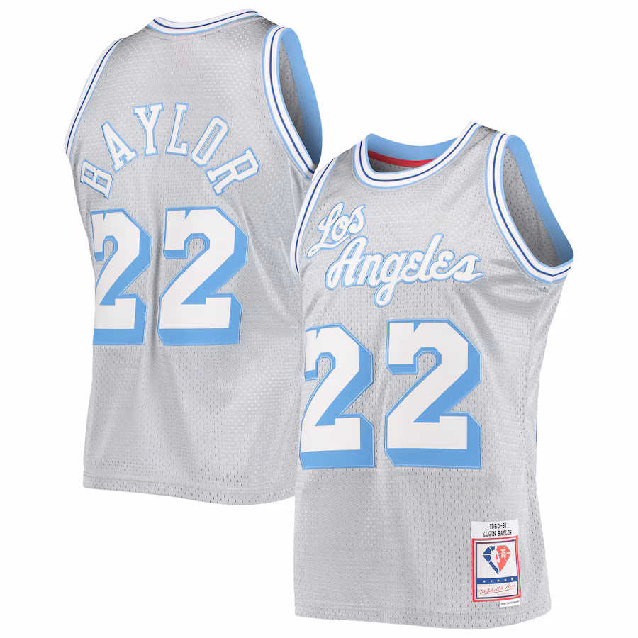 ELGIN BAYLOR Los Angeles Lakers 1960/61 75th Anniversary
