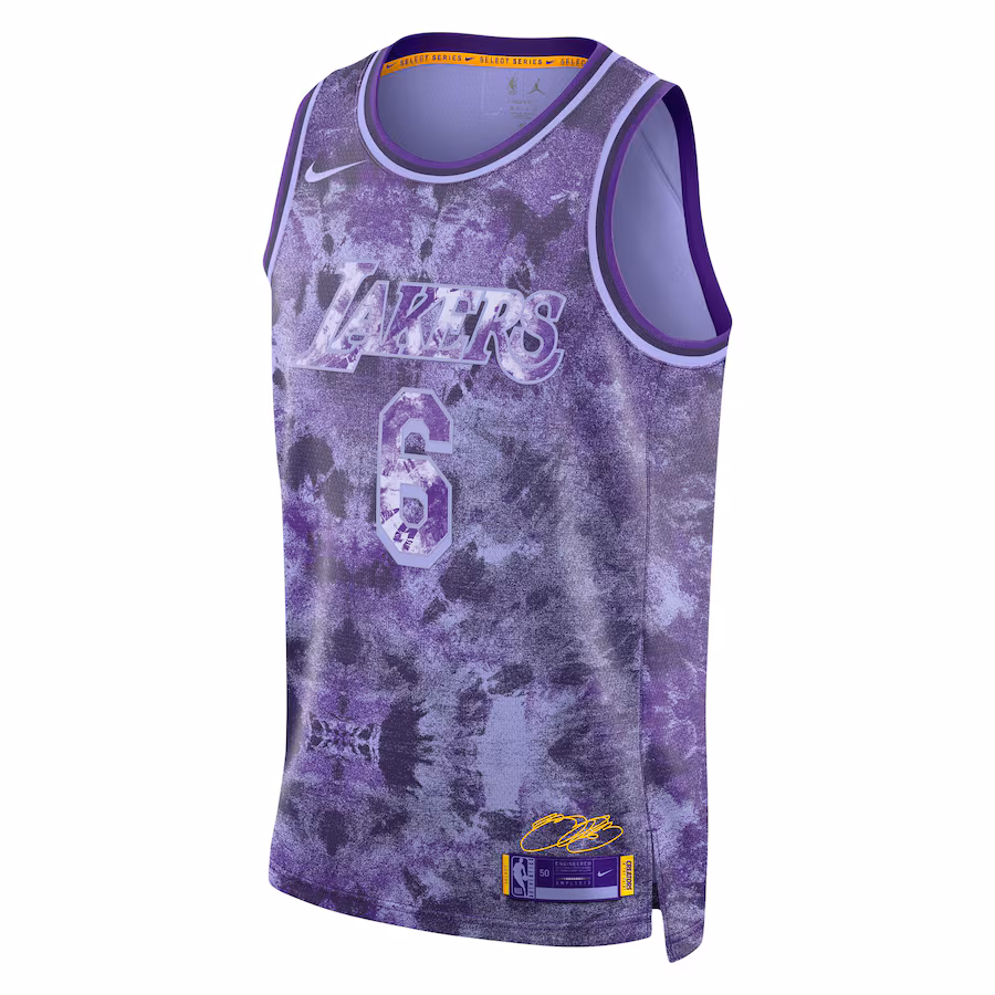 LeBron James, Los Angeles Lakers, Unisex, Purple