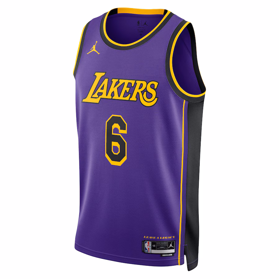 LeBron James, Los Angeles Lakers, Unisex, Statement Edition, Lila
