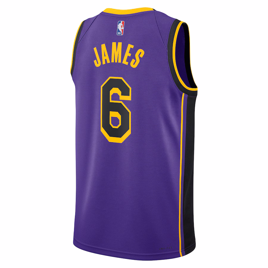 LeBron James, Los Angeles Lakers, Unisex, Statement Edition, Lila