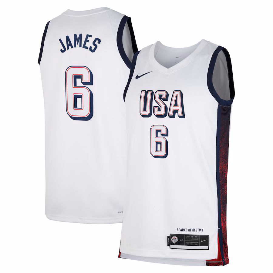 LeBron James, Unisex, 2024 Edition, Weiß