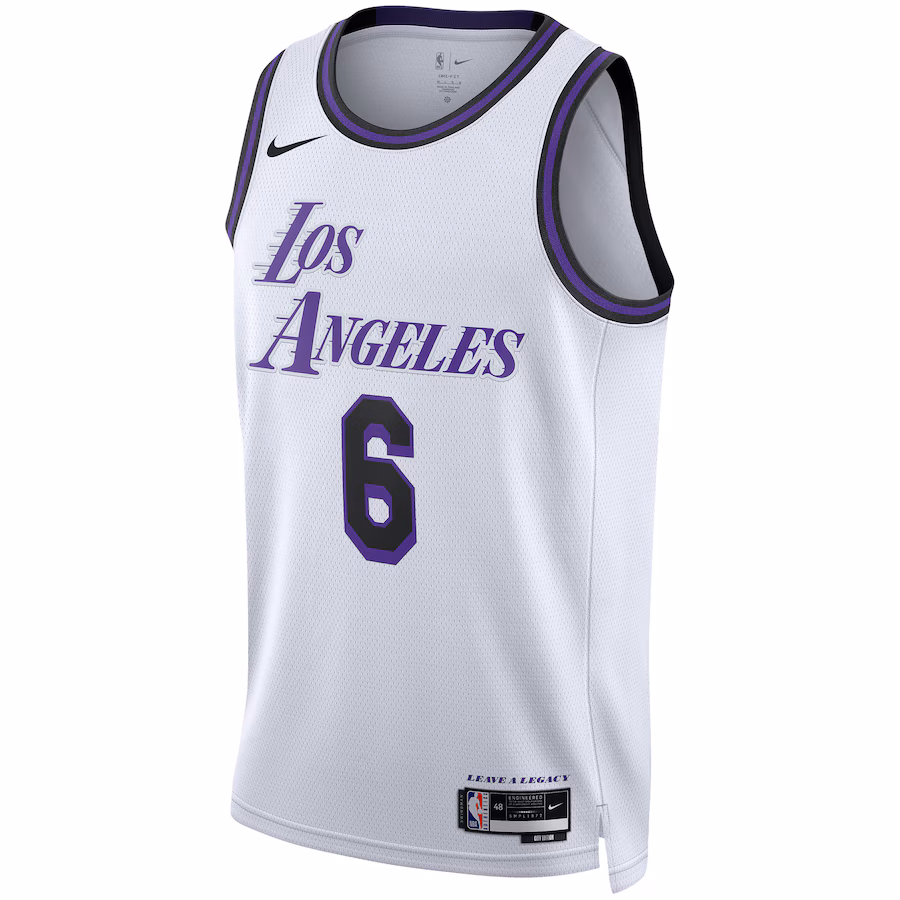 LeBron James, Los Angeles Lakers, Unisex, Saison 2022/23, City Edition, Weiß