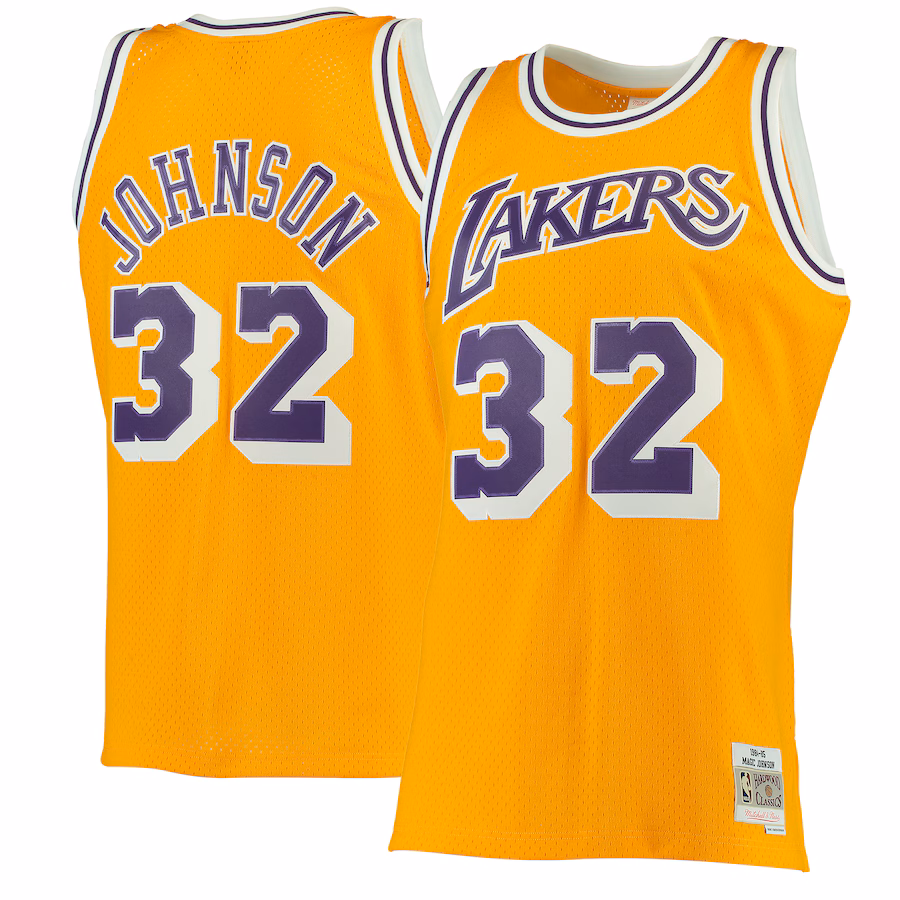 Magic Johnson, Los Angeles Lakers, 1984/85 Hardwood Classics, Oro