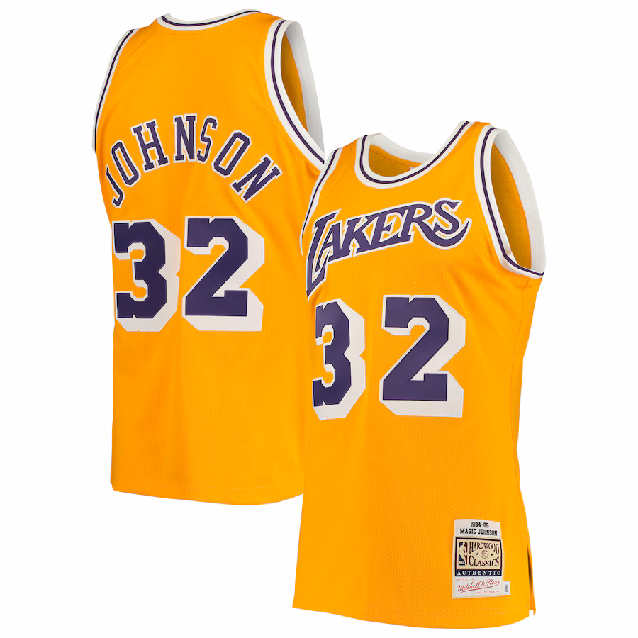 Magic Johnson, Los Angeles Lakers, 1984/85 Hardwood Classics, Oro