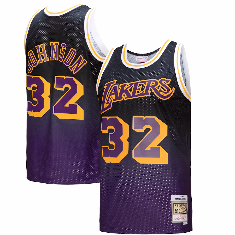 Magic Johnson, Los Angeles Lakers, 1984/85 Classics, Purple/Schwarz