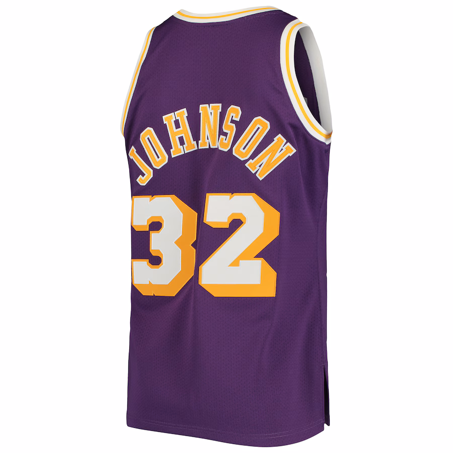 Magic Johnson, Los Angeles Lakers, 1984/85 Hardwood Classics Jersey, Purple