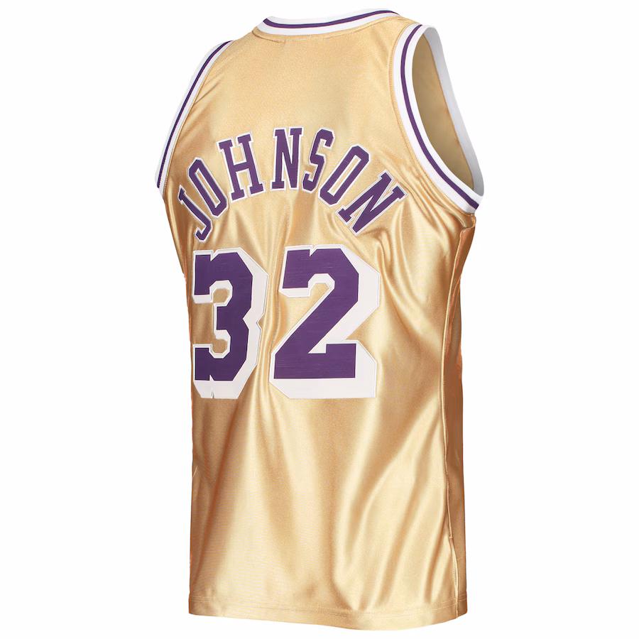 Magic Johnson, Los Angeles Lakers, 75. Jahrestag, 1984/85 Classics Jersey, Gold