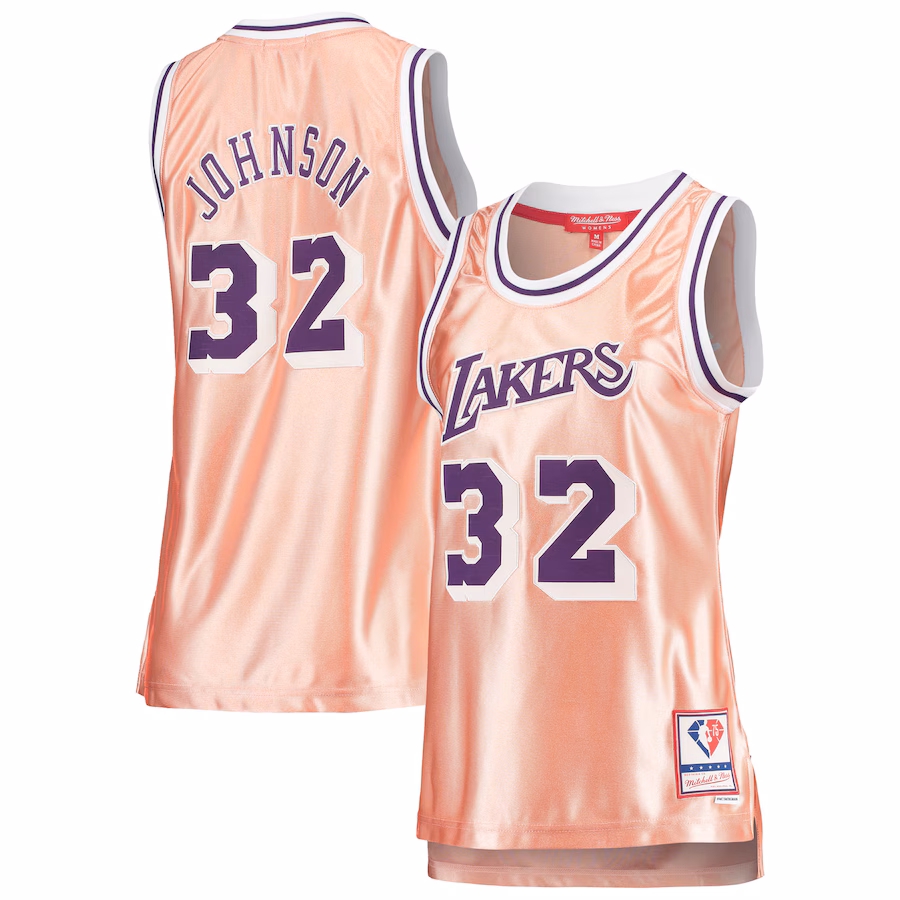Magic Johnson, Los Angeles Lakers, Damen 75. Jahrestag Rose Gold, Pink