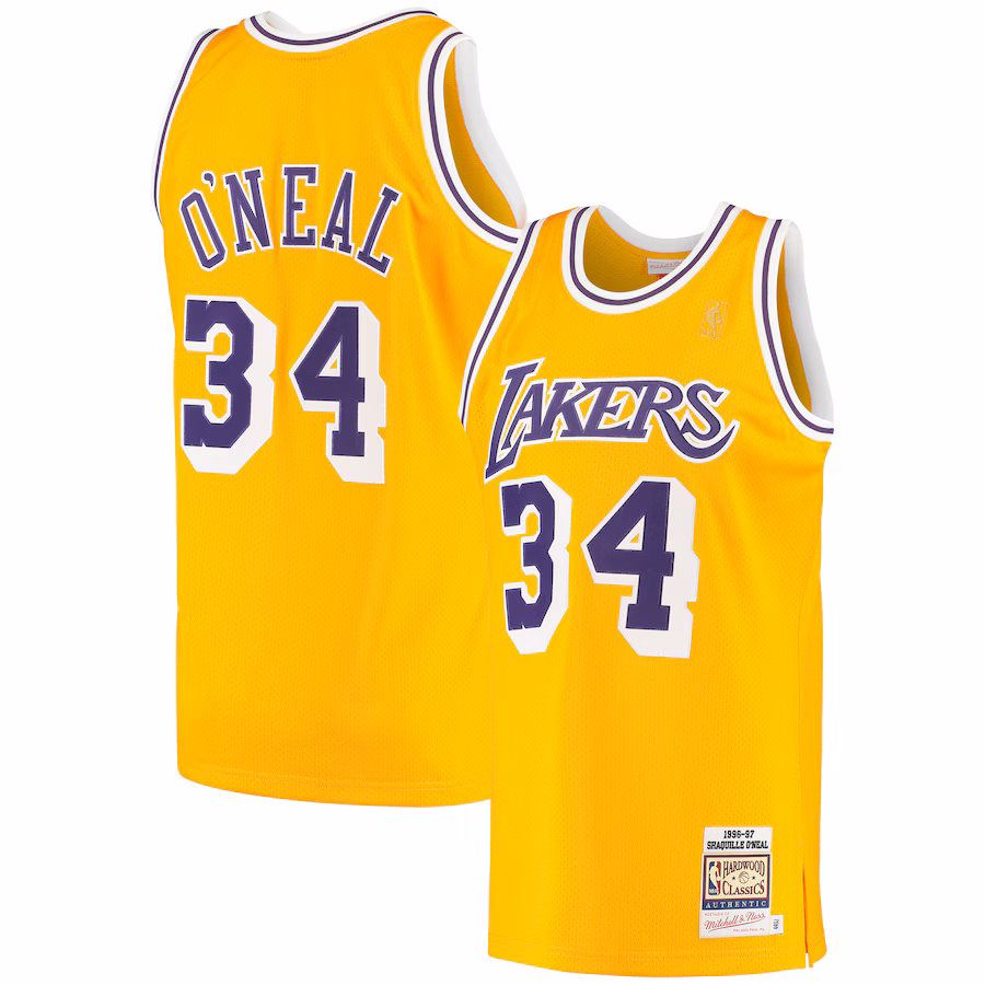 Shaquille O'Neal, Los Angeles Lakers, 1996/97 Hardwood Classics, Gold