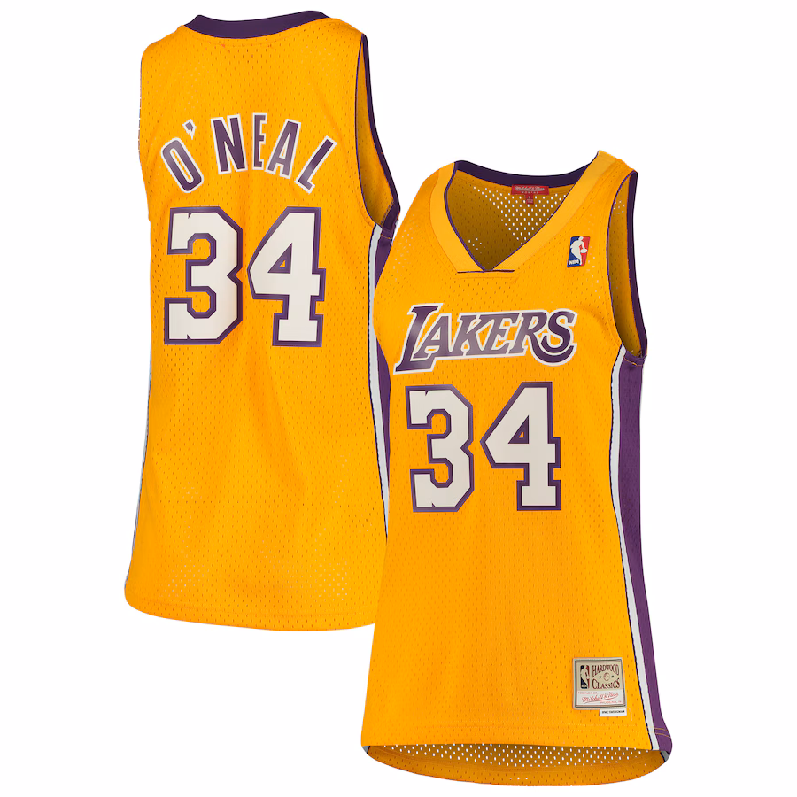 Shaquille O'Neal, Los Angeles Lakers, Damen, 1999/00, Hardwood Classics, Gold