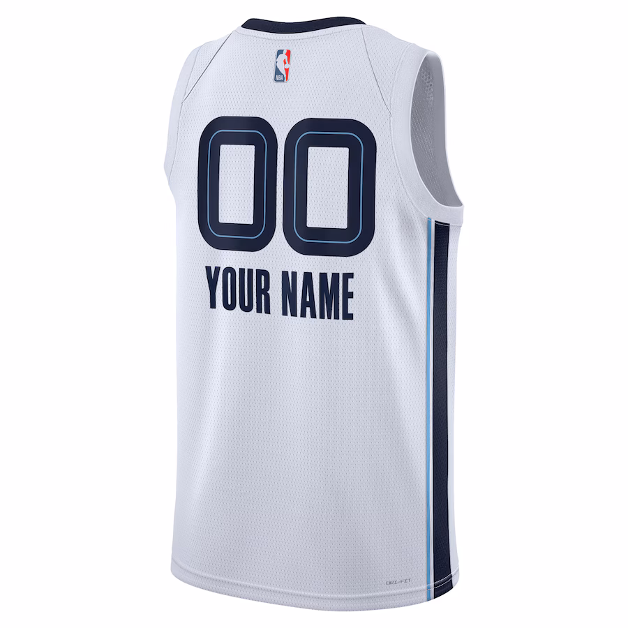 Memphis Grizzlies Abzeichentrikot, Association-Edition, Weiß