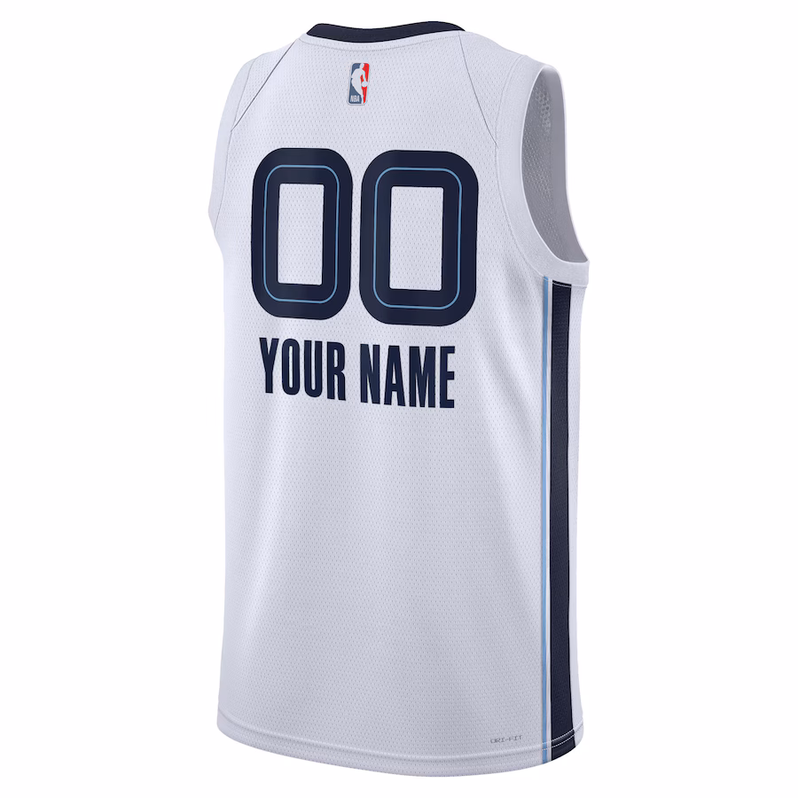 Memphis Grizzlies Abzeichentrikot, Association-Edition, Weiß