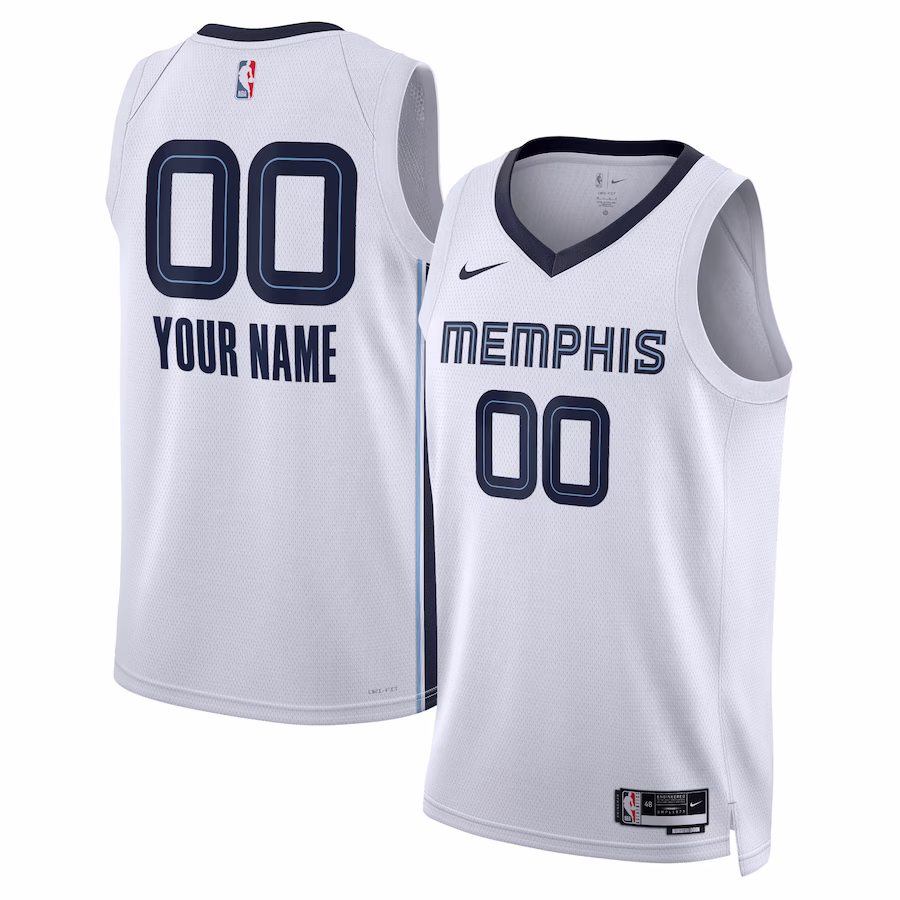 Memphis Grizzlies Abzeichentrikot, Association-Edition, Weiß