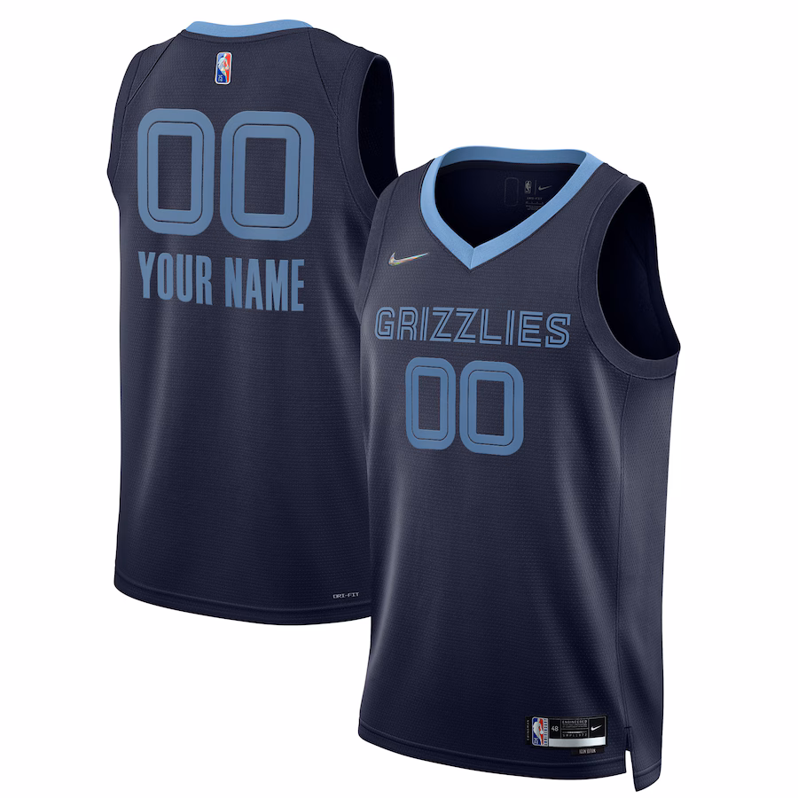 Memphis Grizzlies 2021/22 Edizione Icona Blu marinaio