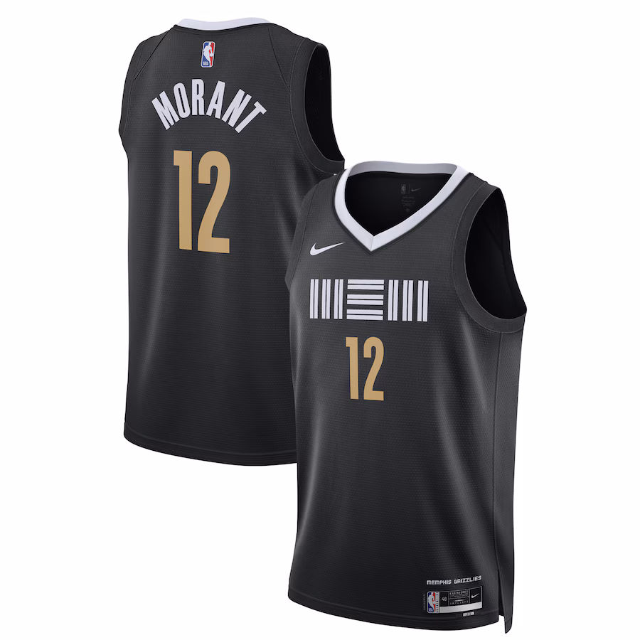 Ja Morant, Memphis Grizzlies, Stagione 2023/24, Edizione Città, Nero