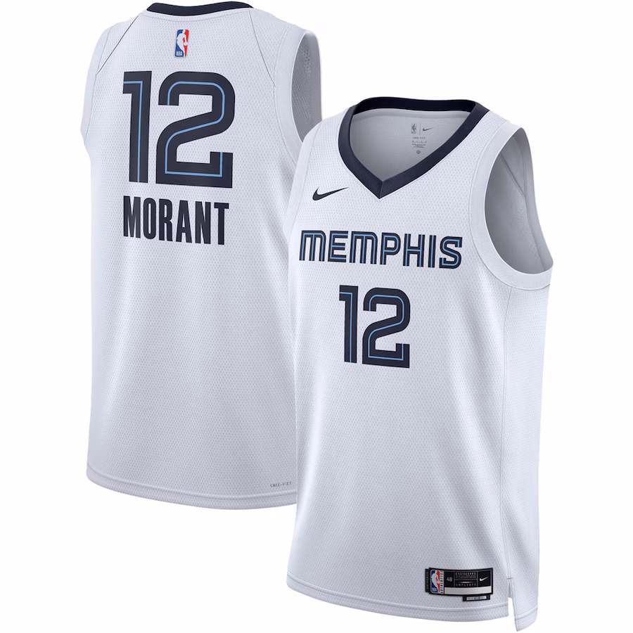 Ja Morant, Memphis Grizzlies, Edizione Associativa, Bianco