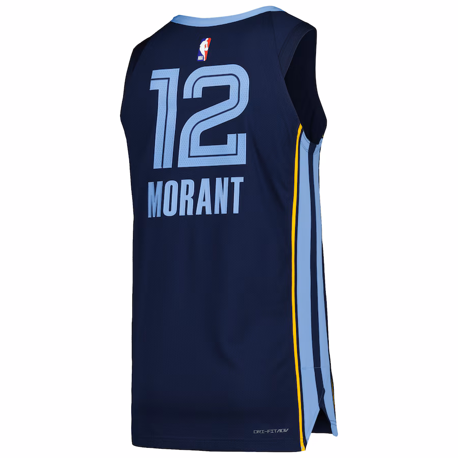 Ja Morant, Memphis Grizzlies, Édition Icône, Bleu marine