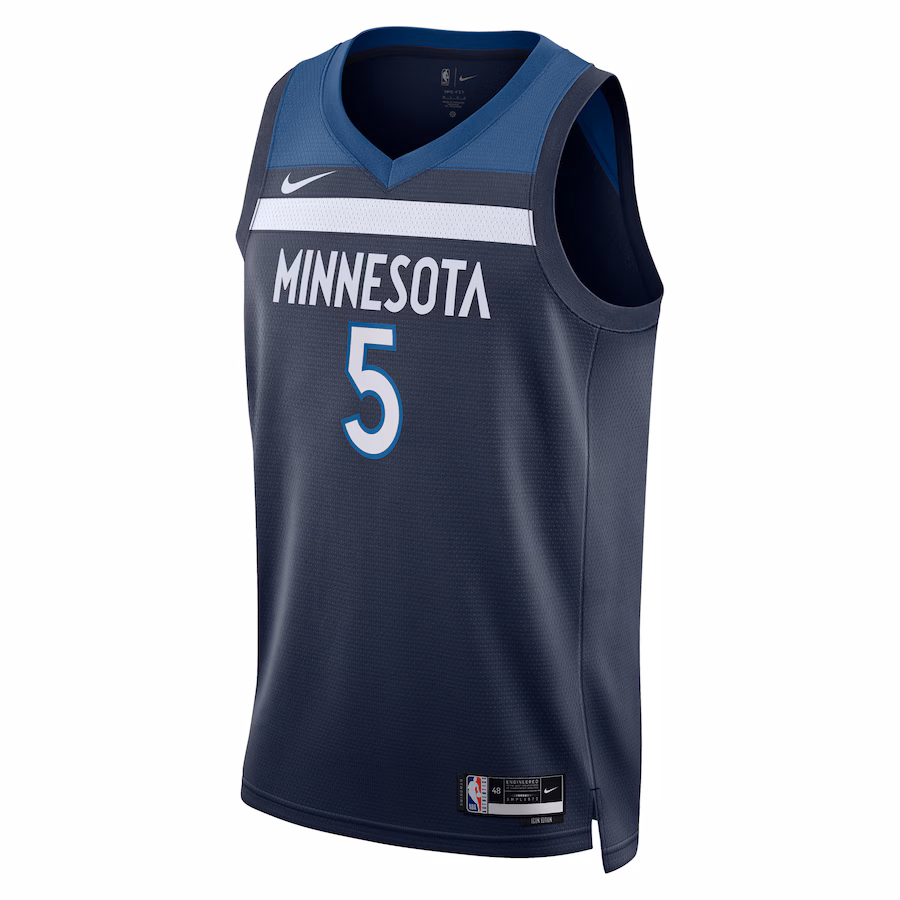 Anthony Edwards Minnesota Timberwolves Edición de Icono Azul Marino