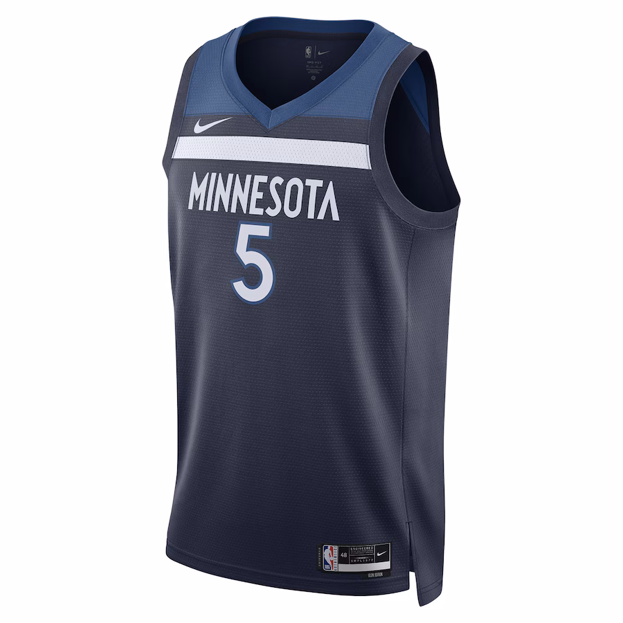 Anthony Edwards Édition Icône Bleu Marine des Minnesota Timberwolves