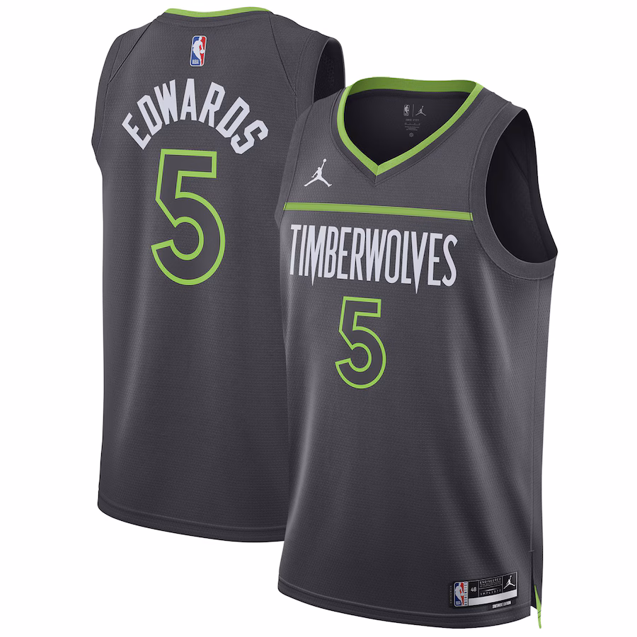 Anthony Edwards Minnesota Timberwolves Statement-Edition Grau