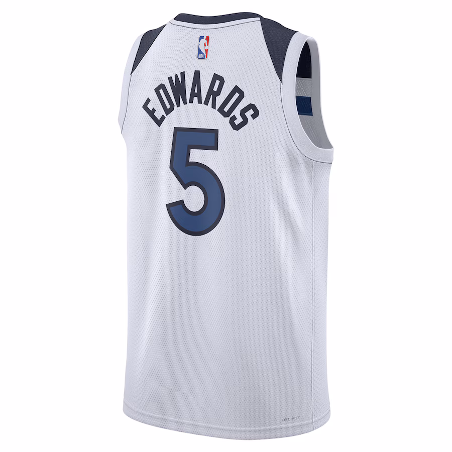 Anthony Edwards Minnesota Timberwolves Edición Asociación Blanco