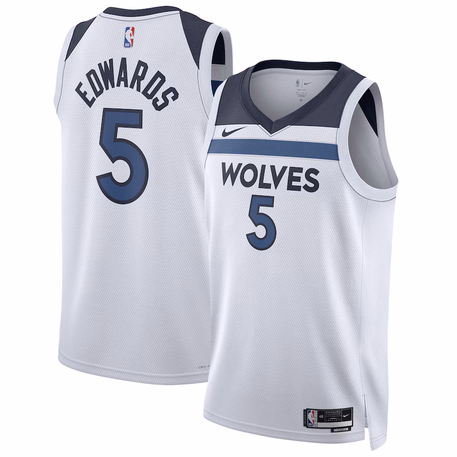 Anthony Edwards Minnesota Timberwolves Edición Asociación Blanco