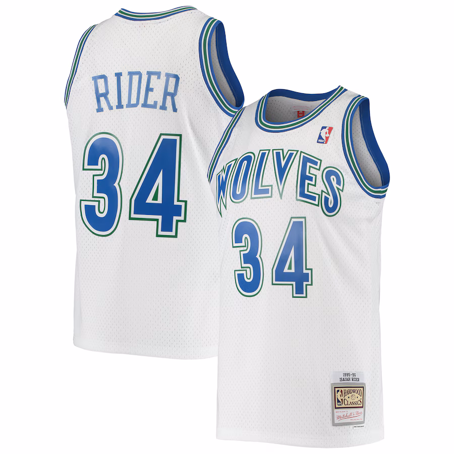 Isaiah Rider, Minnesota Timberwolves, 1995/96, Blanc