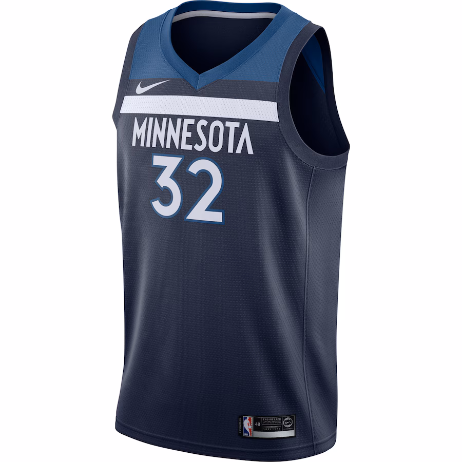 Karl Anthony Towns, Minnesota Timberwolves, Edición Icon, Azul Marino