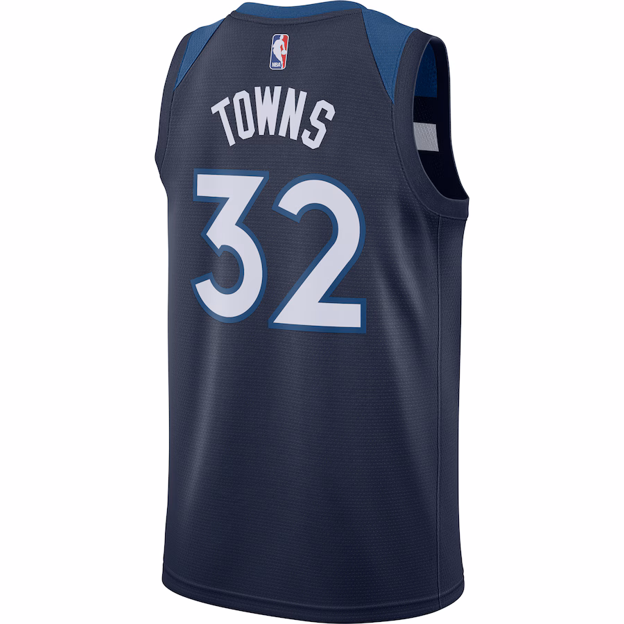 Karl Anthony Towns, Minnesota Timberwolves, Edición Icon, Azul Marino