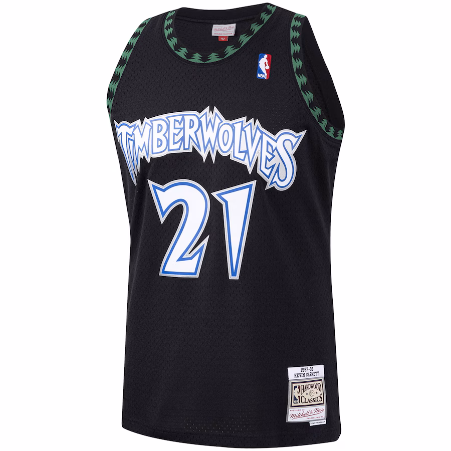 Kevin Garnett Minnesota Timberwolves schwarzes Jersey